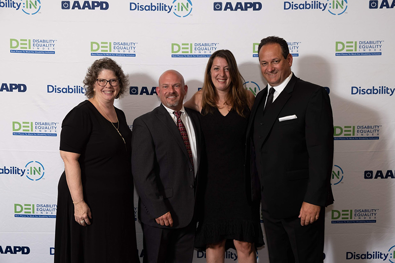 Members of Whirlpool Corporation's AVID (Awareness of Visible and Invisible Disabilities) Network received the award on behalf of the company.