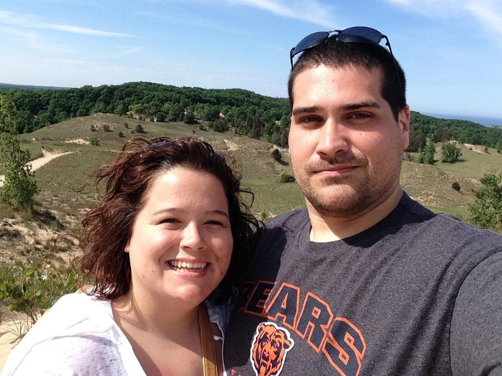 Michael and his wife Katy, who recently took in two foster children