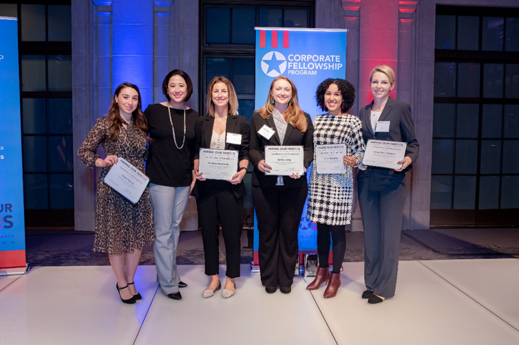 (From Left to Right: Daria Glavin, Stephanie Bidstrup, Siobhán Komnick, Emily Long, Katie Hutchins, Dorothee Winkler) Image Credit: BR Chaney for the U.S. Chamber of Commerce Foundation.