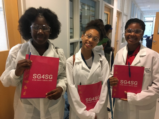 Participants at the 2018 STEM Girls 4 Social Good (SG4SG) week, hosted in partnership with the FDA.