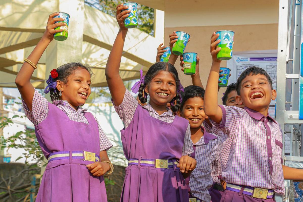 Clean, safe water provided from Planet Water Foundation's AquaTower ”“