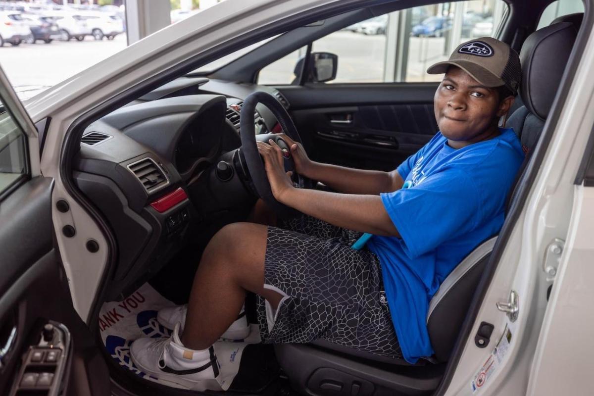One of the recipients of Autobarn Subaru of Countryside's work with Make-A-Wish Illinois, who wished for a bedroom makeover complete with a gaming console to power one of his favorite hobbies. (Image courtesy of Make-A-Wish Illinois)