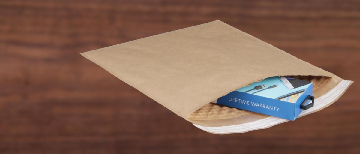 SEE's BUBBLE WRAP® brand paper bubble mailer 牛皮纸信封邮寄,里面小产品