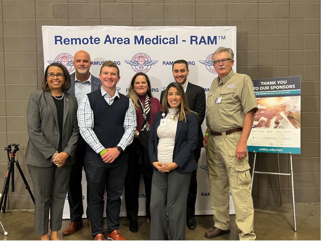 Pictured Left to Right: Dr. Sylvia Trent-Adams, HSC President; David Dale, Executive Sales Director; Kolton Koether, Sales Director; Kim Young, Sales Director; Myrleia Diaz, Marketing Manager; Matthew Scholtes, Sales Director; Jeff Eastman, RAM CEO ”“
