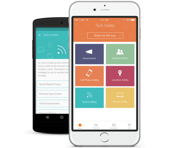 Safety Net’s Tech Safety App was created for anyone who thinks they might be experiencing harassment or abuse through technology and wants to learn how they can increase their privacy and security while using technology.