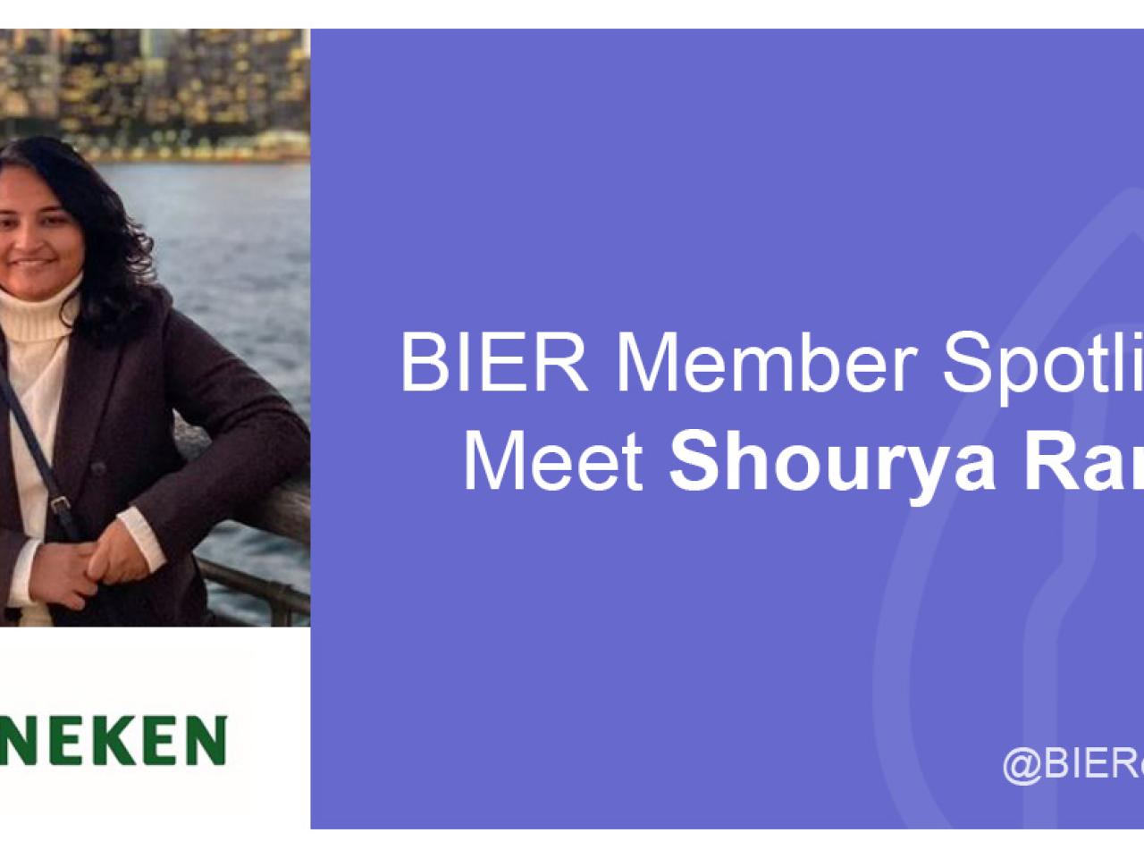 Photo of Shourya Rane with Heineken logo